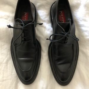 Politix Mens Italian Leather Black 41 Shoe